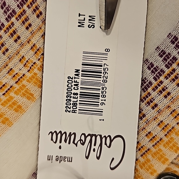 MR TURK by TRINA TURK Robles Caftan ~ Zig Zag Stripe Gauze Shirting S/M NWT - Picture 15 of 16